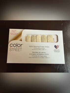 Color Street Champagne Sugar Overlay Nail Polish Strips